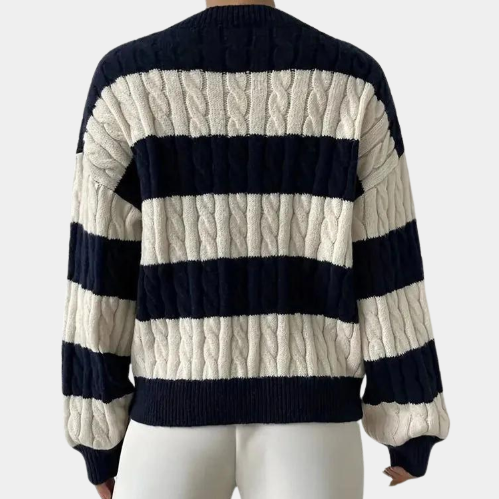 Women’s striped knitted sweater